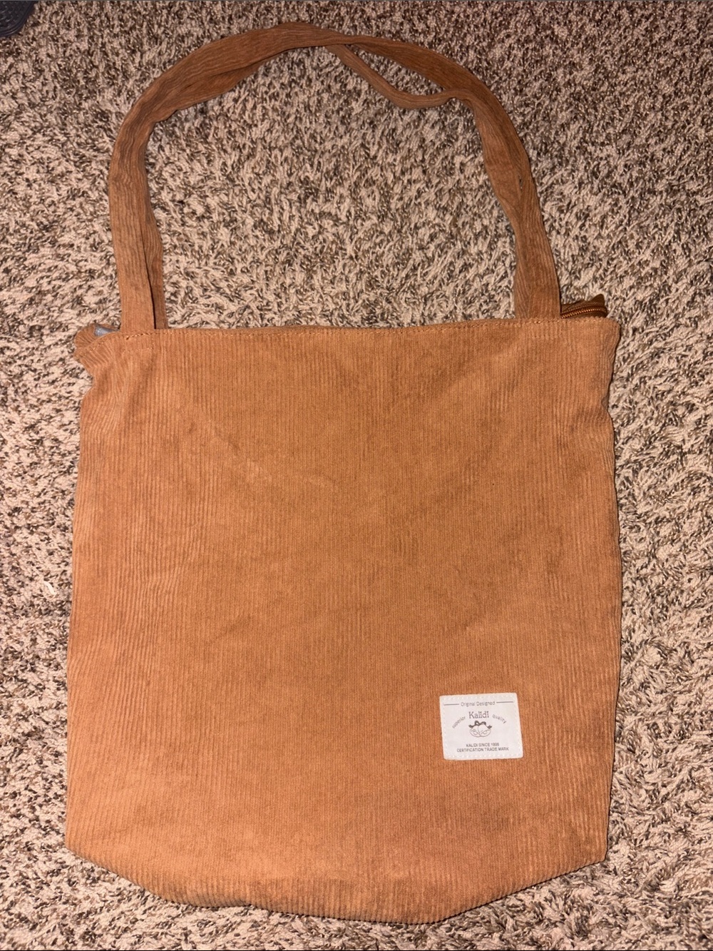 Kalidi Corduroy Tote Bag in Tan